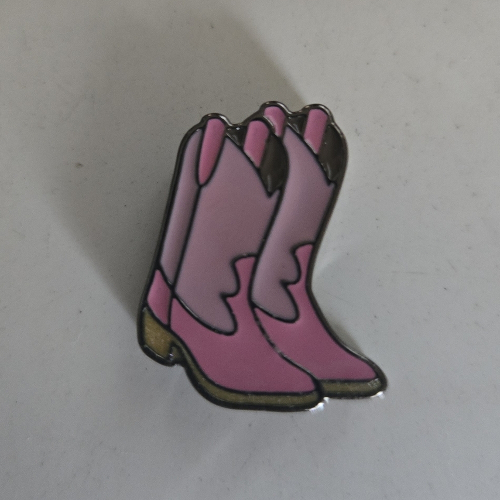Lug - Novelty Bag Charm - Pink Cowboy Boots